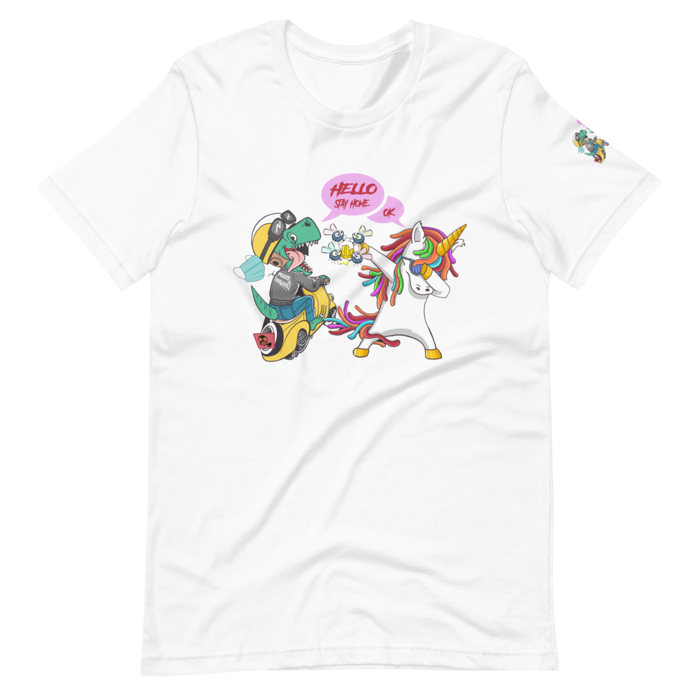 Dinosaur T-Rex & Unicorn T-Shirt Design