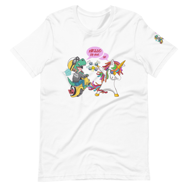 Dinosaur T-Rex & Unicorn T-Shirt Design