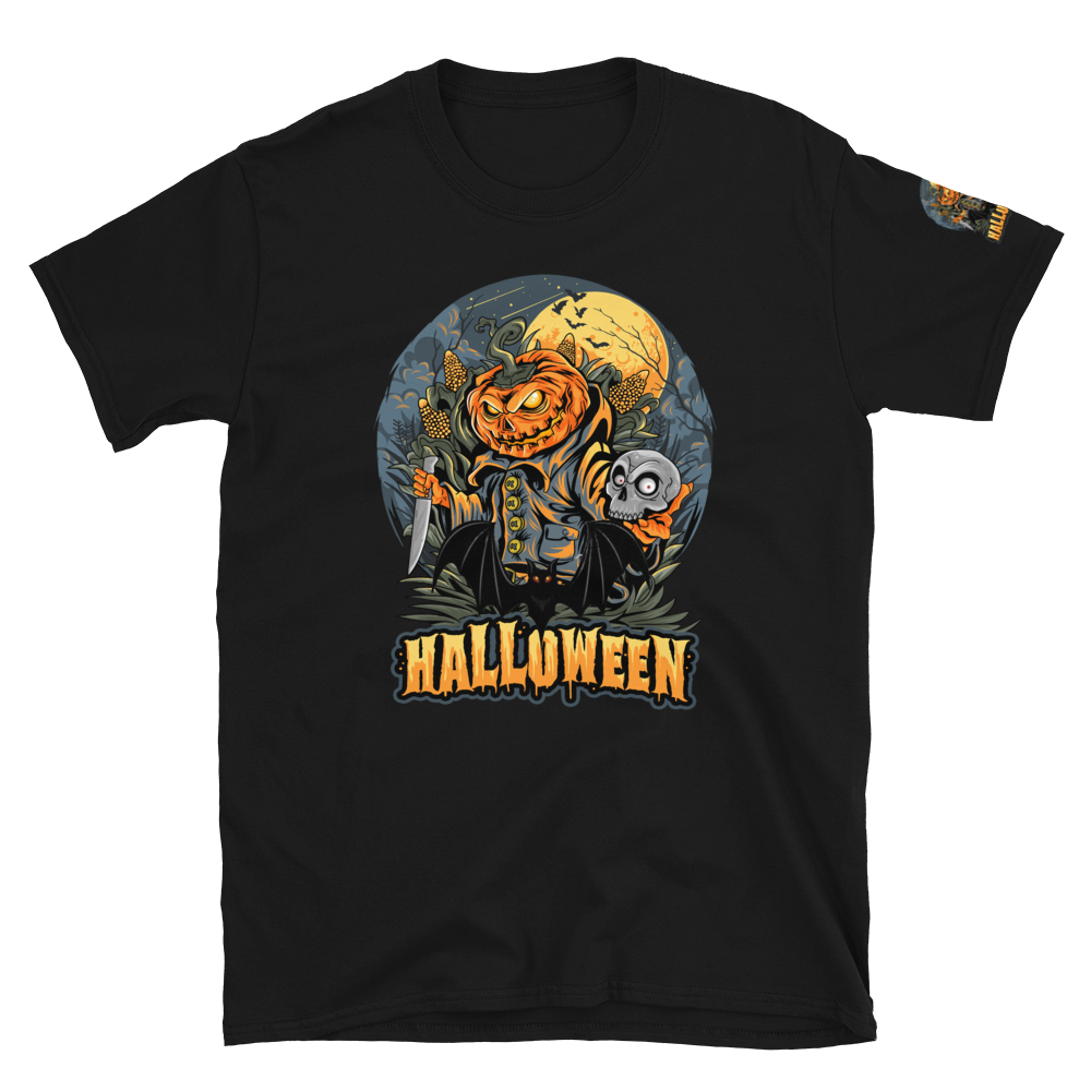 Halloween bats scary skull T-Shirt